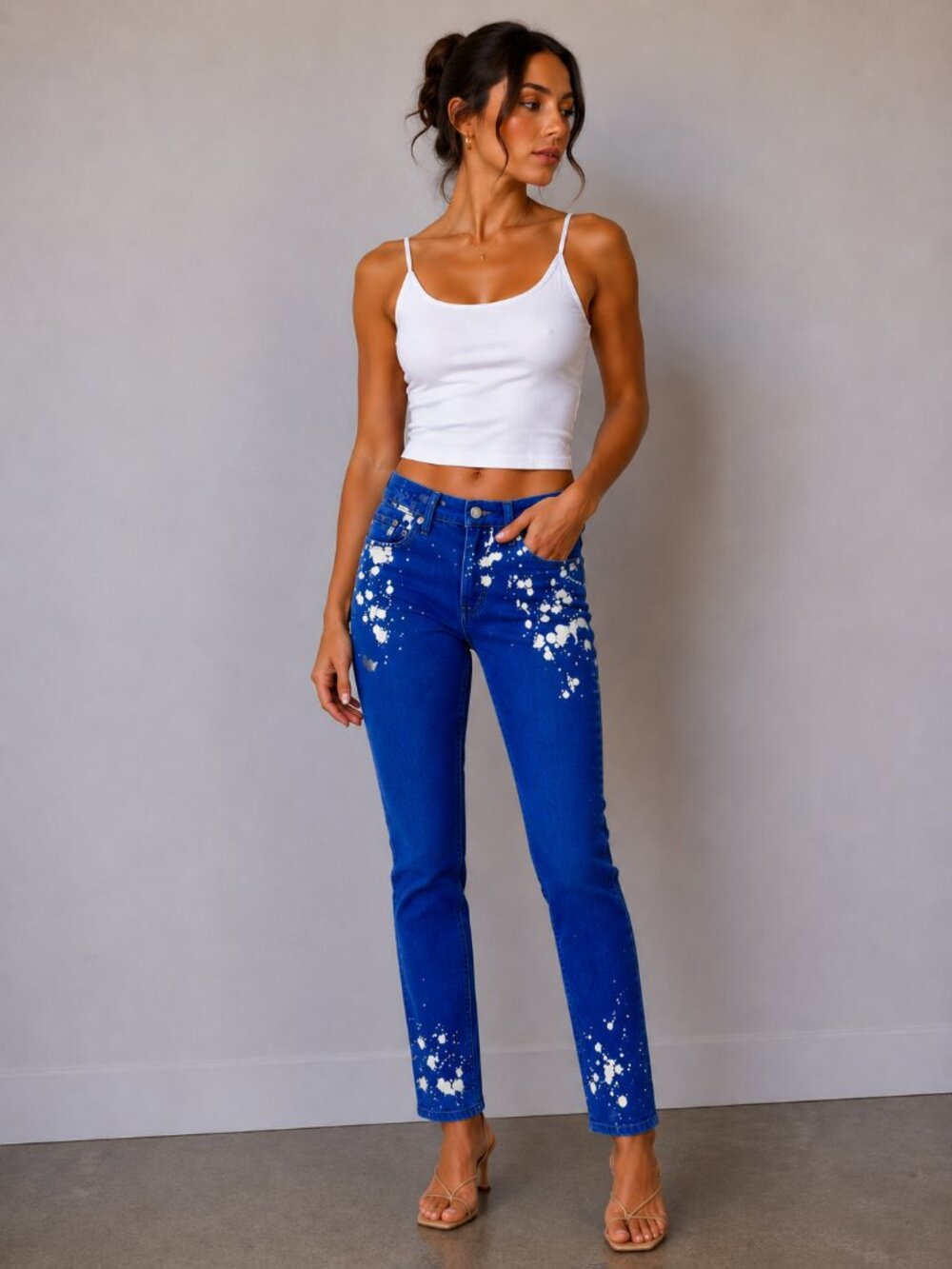 Cotton Citizen High Waist Distressed Skinny Jeans Size 25